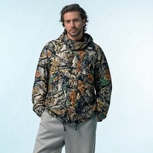 Cabelas Men's Dry Plus Hunting Jacket Hooded Seclusion 3D Camouflage Sz XL REG